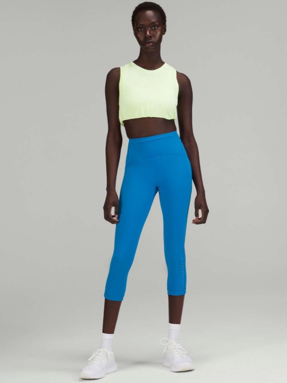 Lululemon Swift Speed High-Rise Crop 21" Blue Poolside Size 4 W6CBKS - Picture 5 of 16